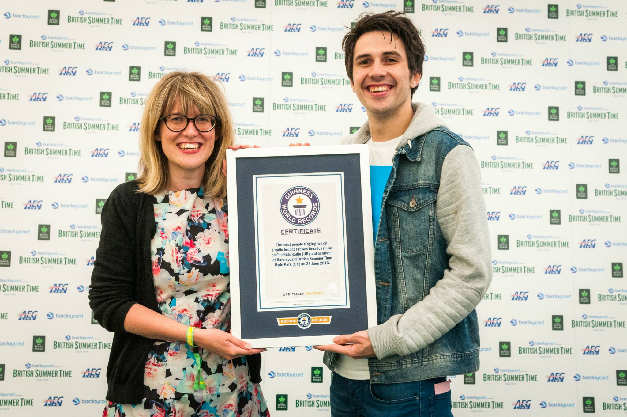 Sean & Bex - World Record Certificate